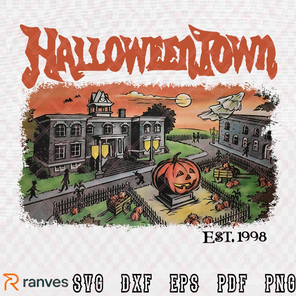 Halloweentown Est 1998 Sweatshirt SVG, PNG, EPS, DXF