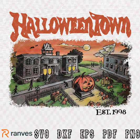 Halloweentown Est 1998 Sweatshirt SVG, PNG, EPS, DXF