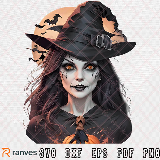 Halloween witch Men's T-Shirt SVG, PNG, EPS, DXF