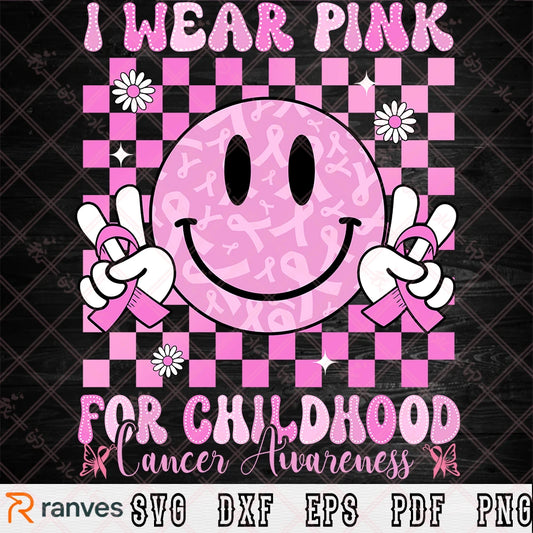 I Wear Gold For Childhood SVG; PNG; DXF; EPS